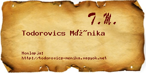Todorovics Mónika névjegykártya